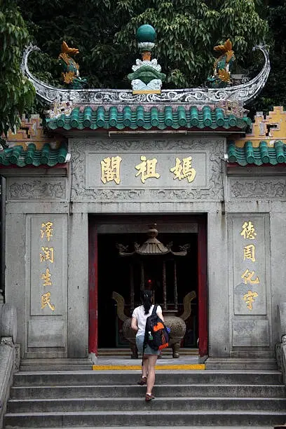 Offer a prayer at A-Ma Temple