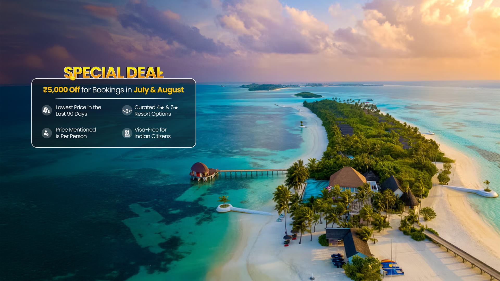 Maldives Tour Packages | Upto 40% Off