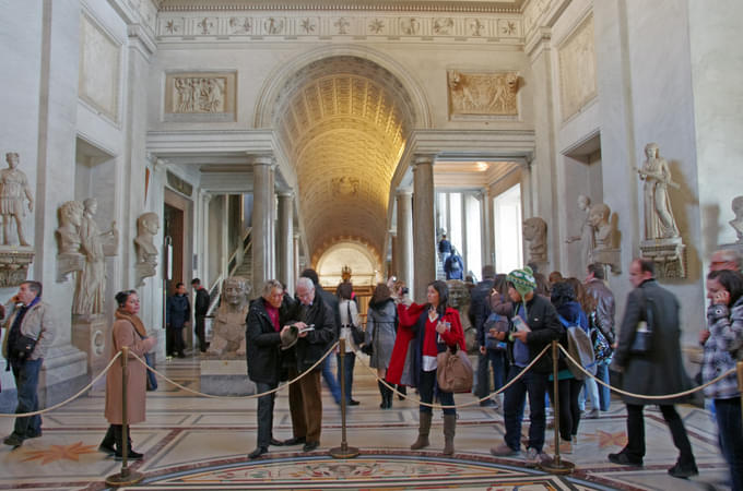 Dining at Vatican Museum 