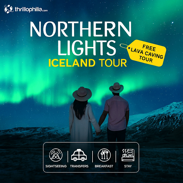 Northern Lights Iceland Tour with FREE Lava Caving Tour