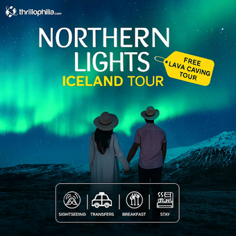 Northern Lights Iceland Tour with FREE Lava Caving Tour