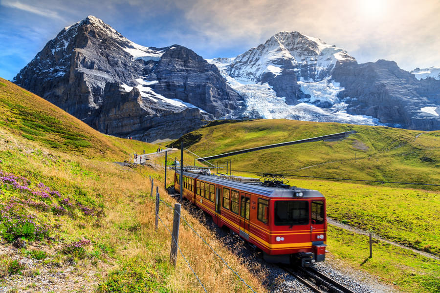 Admire the beauty of the Swiss Alps at Jungfraujoch