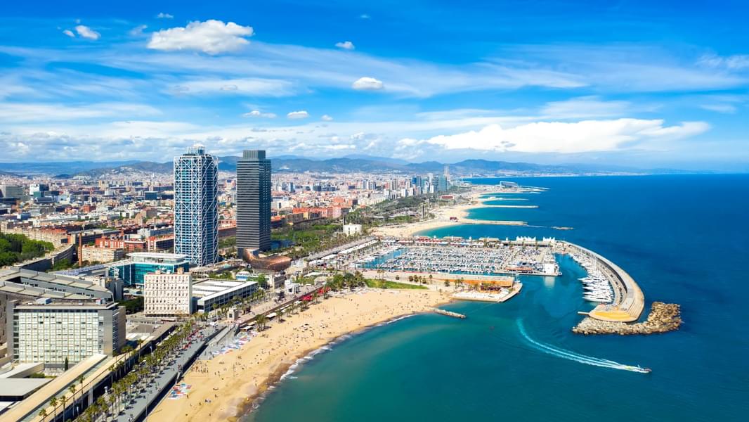 Take in the gorgeous view of home town of FC Barcelona