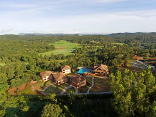 Aerial view of the resort