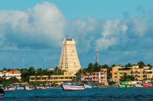 Scenic views of the Rameshwaram skyline