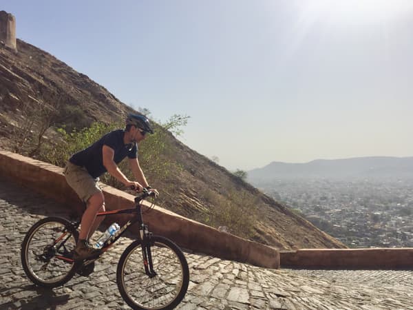 Ride up the cobbled climb, once the pathway for elephants and horses, to Nahargarh Fort