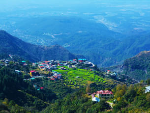 Mountain view of Mussoorie