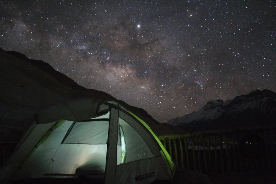 Spend a Stargazing night at Pin Parvati Pass Basecamp