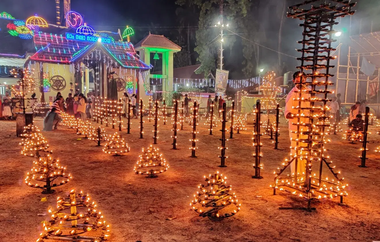 Attend prayers at Sree Maha Vishnu Temple