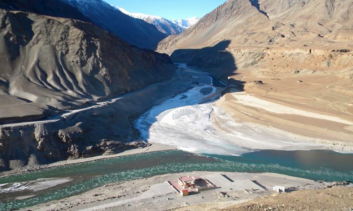 Confluence of the Indus and Zanskar Rivers
