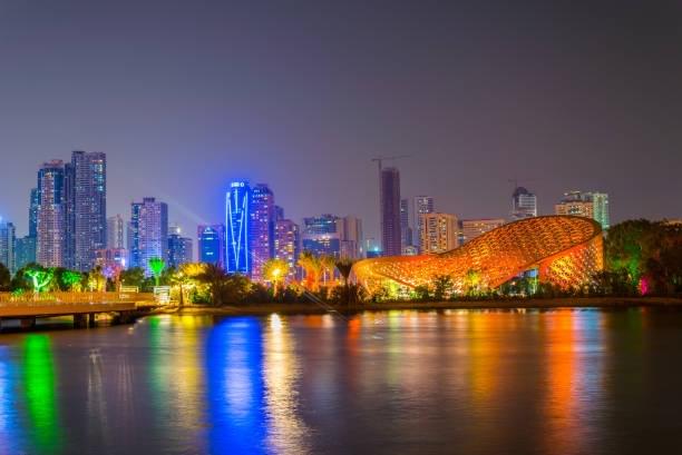 Sunset View of Al Noor Island