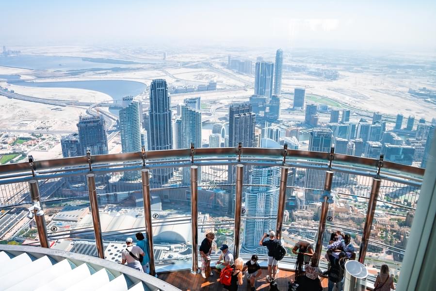 Enjoy a stunning view of the city from the building's observation deck