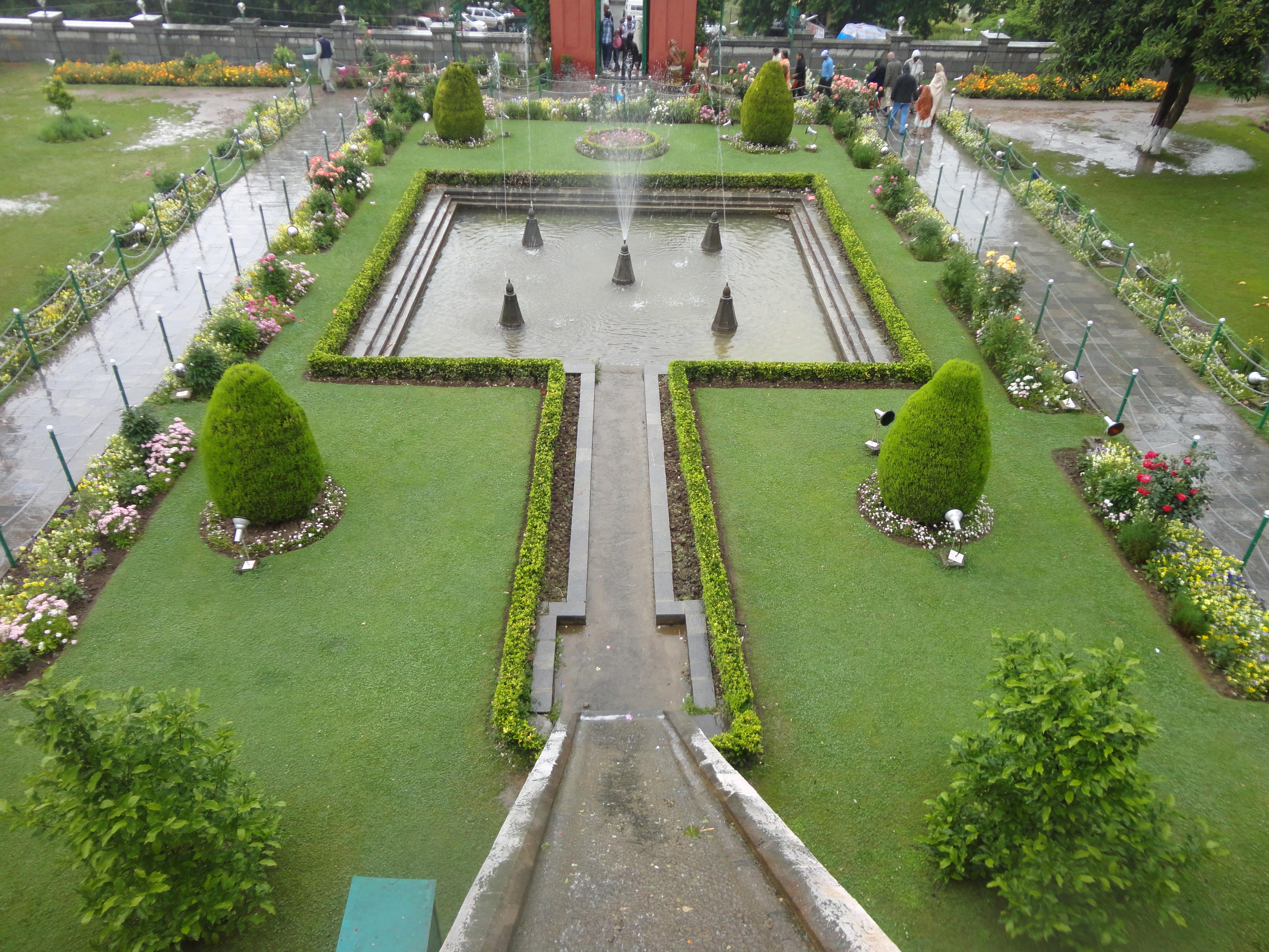 Admire Terraced Mughal Architecture