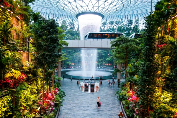 Explore the famous Jewel Changi Airport, known to be home to unique attractions