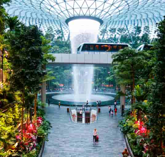 Explore the famous Jewel Changi Airport, known to be home to unique attractions