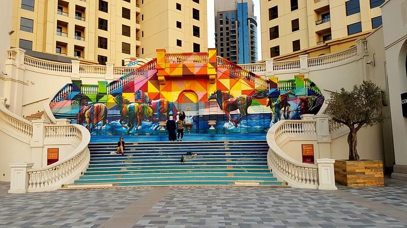 See the world’s largest inclined mural