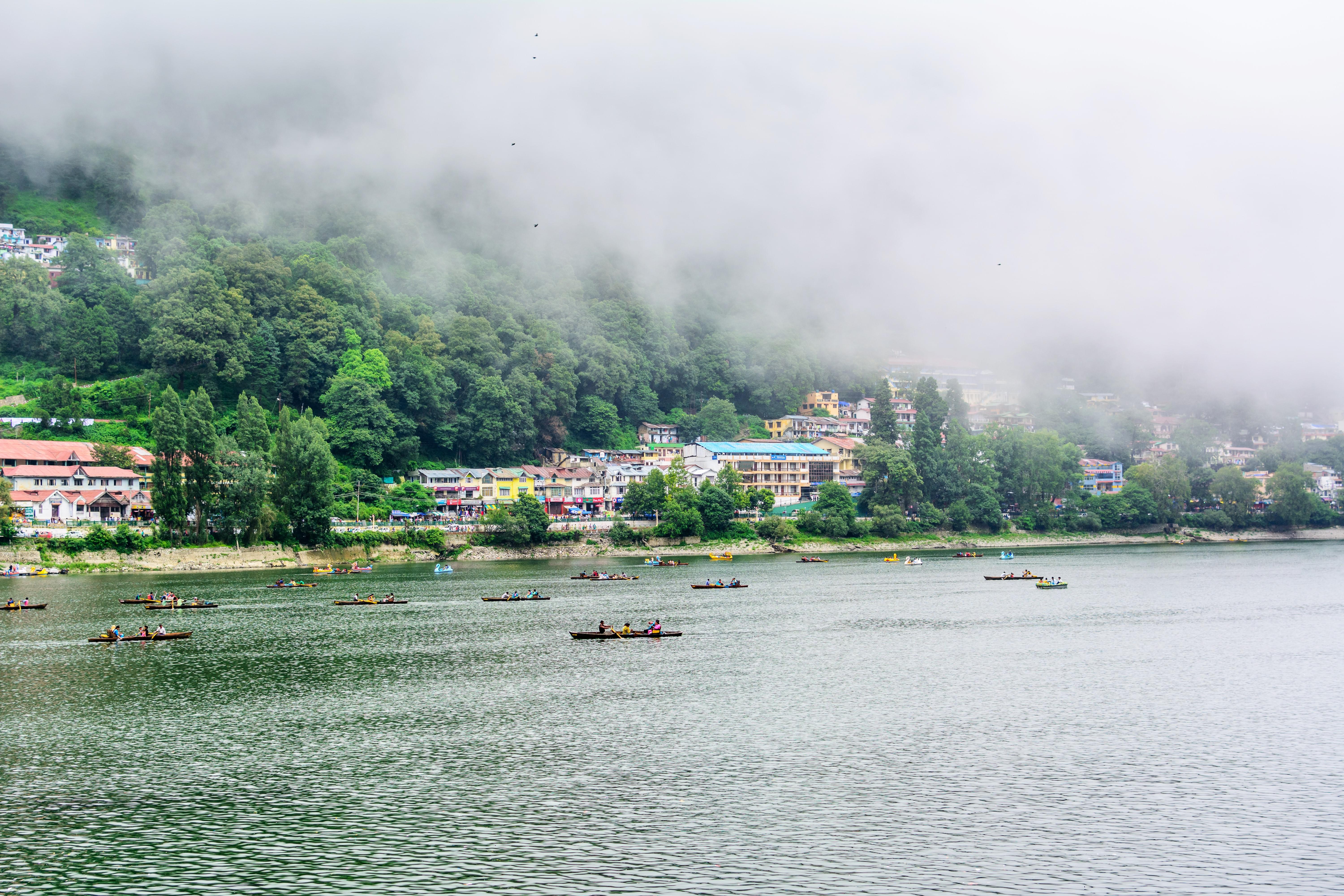 Tourist at Naini Lake