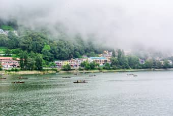 Tourist at Naini Lake