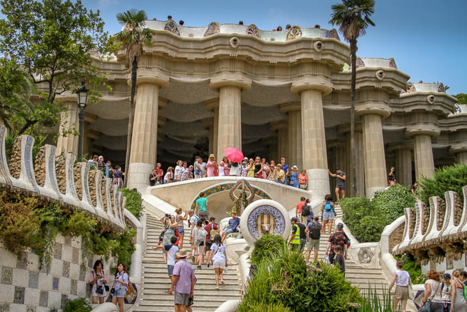 People at Park Guell