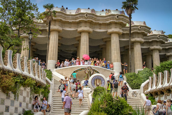 People at Park Guell
