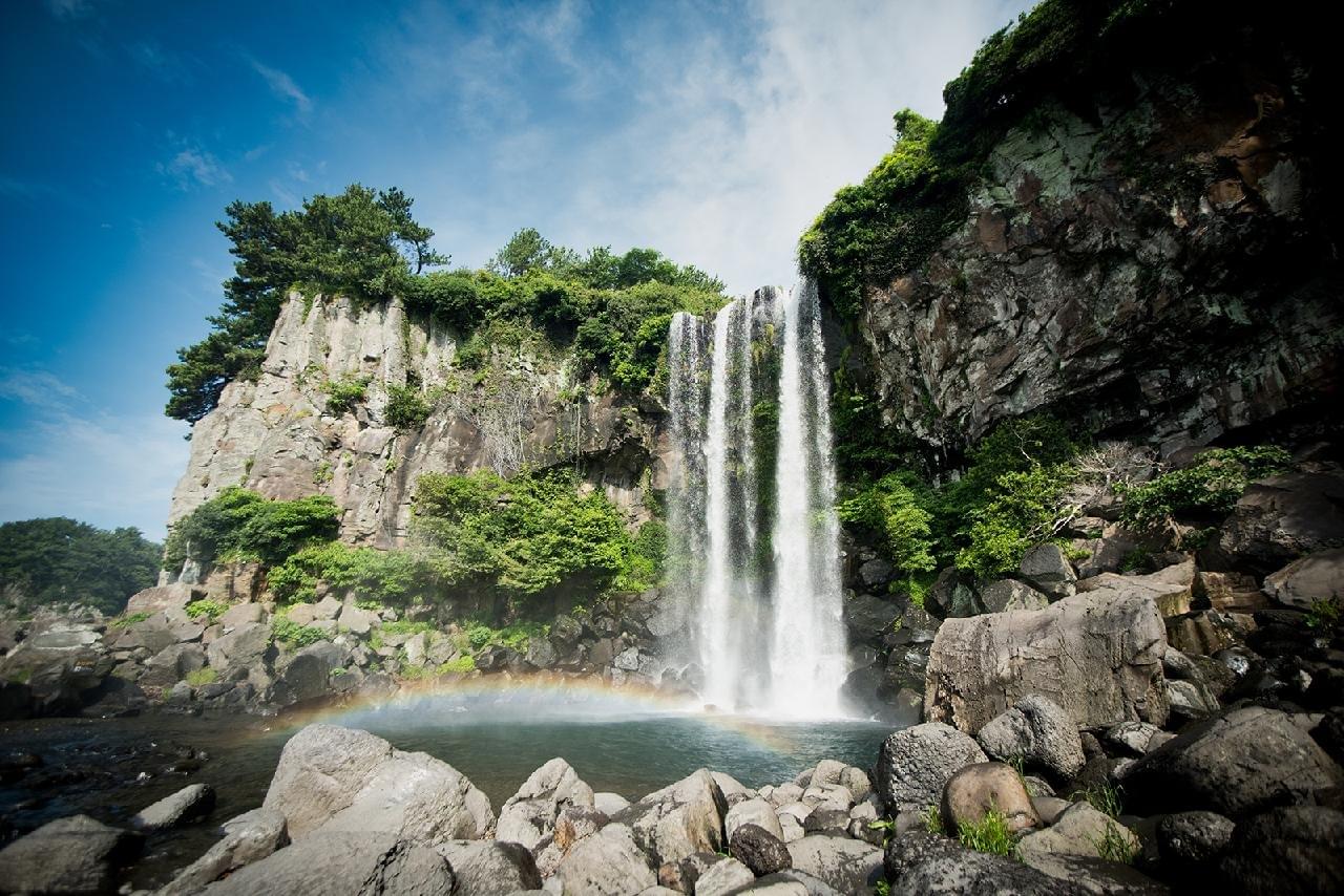 Jeongbang Waterfall, Jeju Island