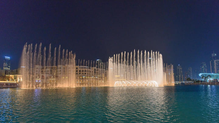 water show at the Dubai Fountain