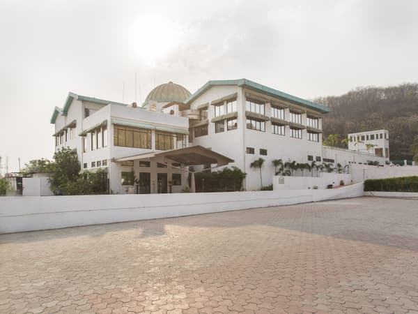 Side exterior view of the resort