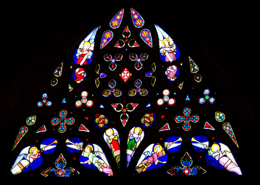 Stained Glass Windows of Barcelona Cathedral