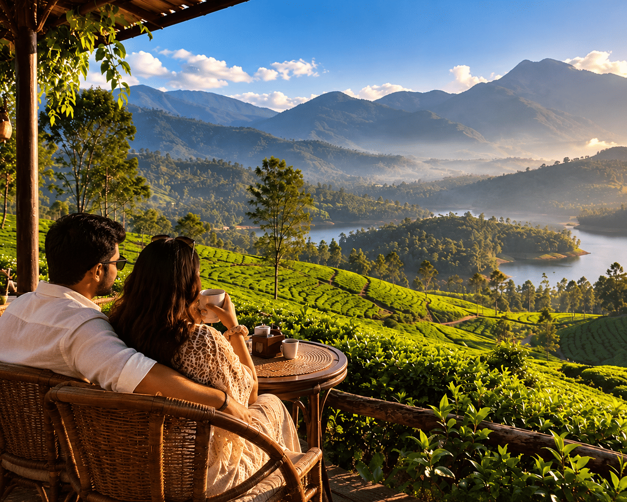 Scenic Love Trail of Kerala | Munnar, Thekkady & Alleppey with Flights from Delhi