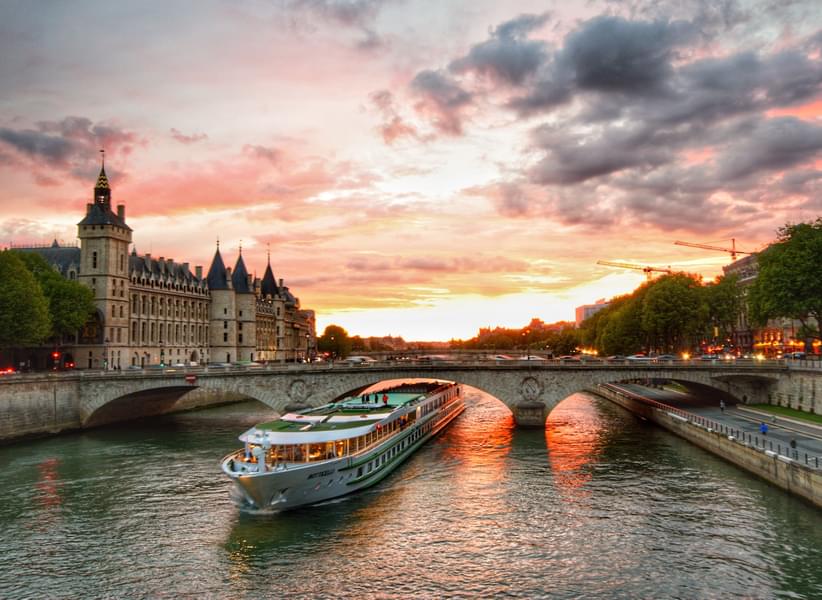 Sunset Scene at Seine River