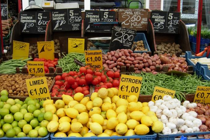Albert Cuyp Market Food, Amsterdam