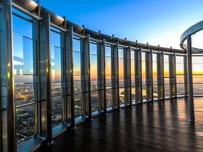 Marvel at Dubai's skyline from the observation deck at 124th & 125th level