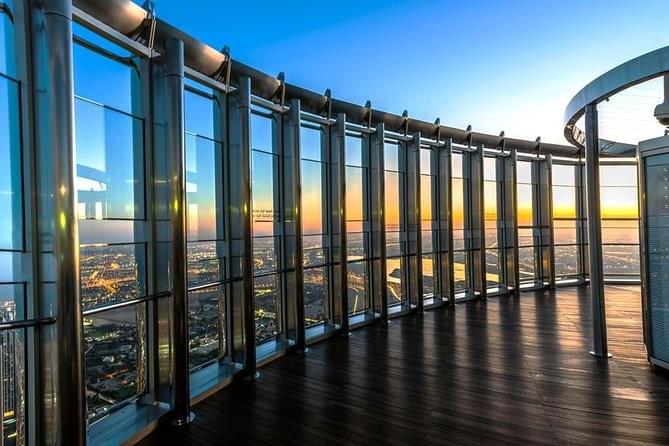 Marvel at Dubai's skyline from the observation deck at 124th & 125th level