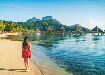 Marvel at the stunning views of the Bora Bora Island