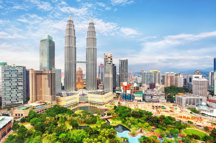 Enjoy a fantastic view from the Petronas Twin Tower