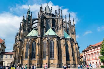 Visit the famous St Vitus Cathedral and admire its Gothic Style architecture
