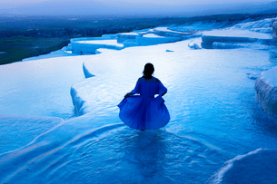 Stunning view of Pamukkale, Turkey