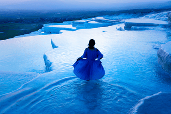 Stunning view of Pamukkale, Turkey
