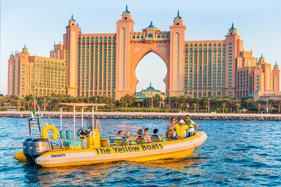Boat Ride Tour To Dubai Marina Palm Jumeirah And Burj Al Arab Image