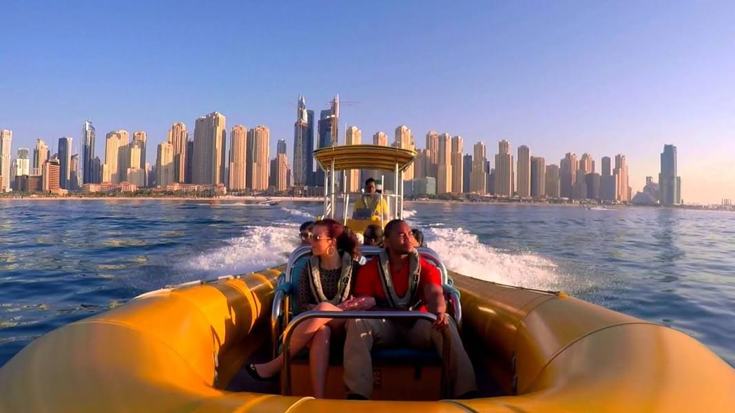 Dubai Ribcraft Speedboat Cruise: Dubai Marina, JBR, Ain Dubai & Bluewaters
