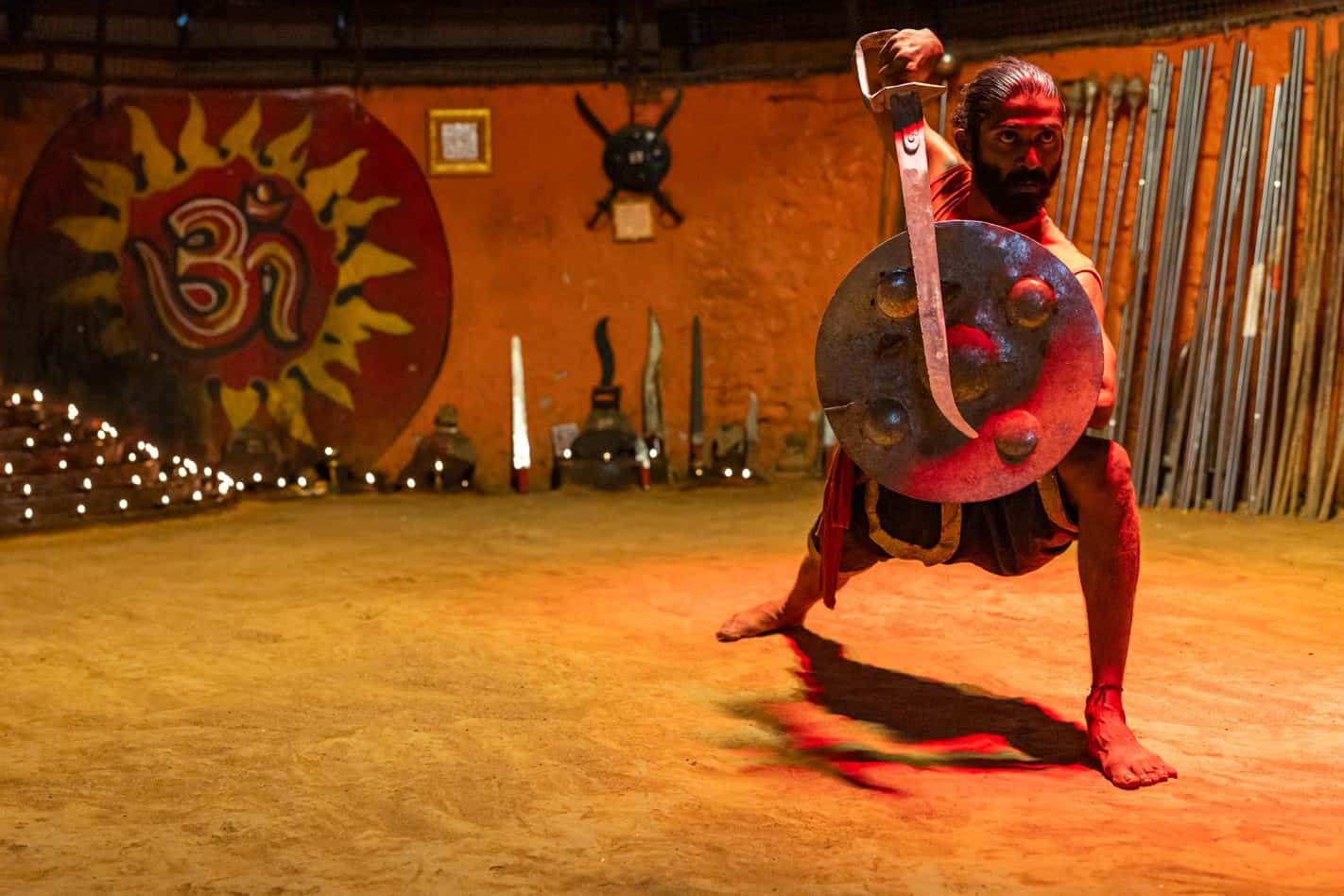 Kalaripayattu Show in Munnar at Anachal
