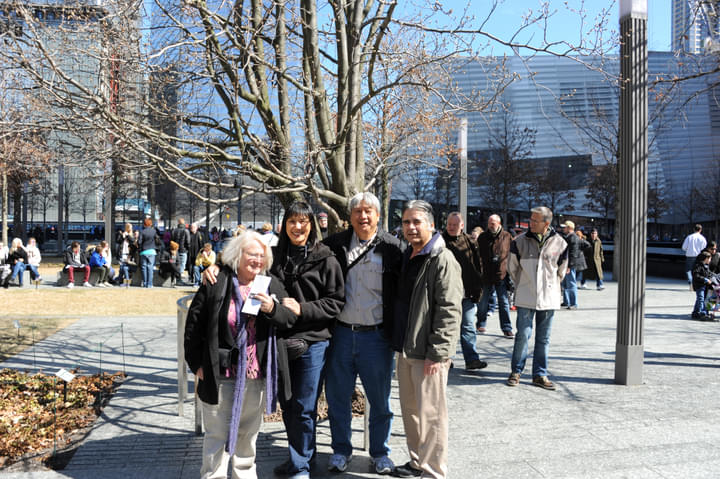 family at 911 museum