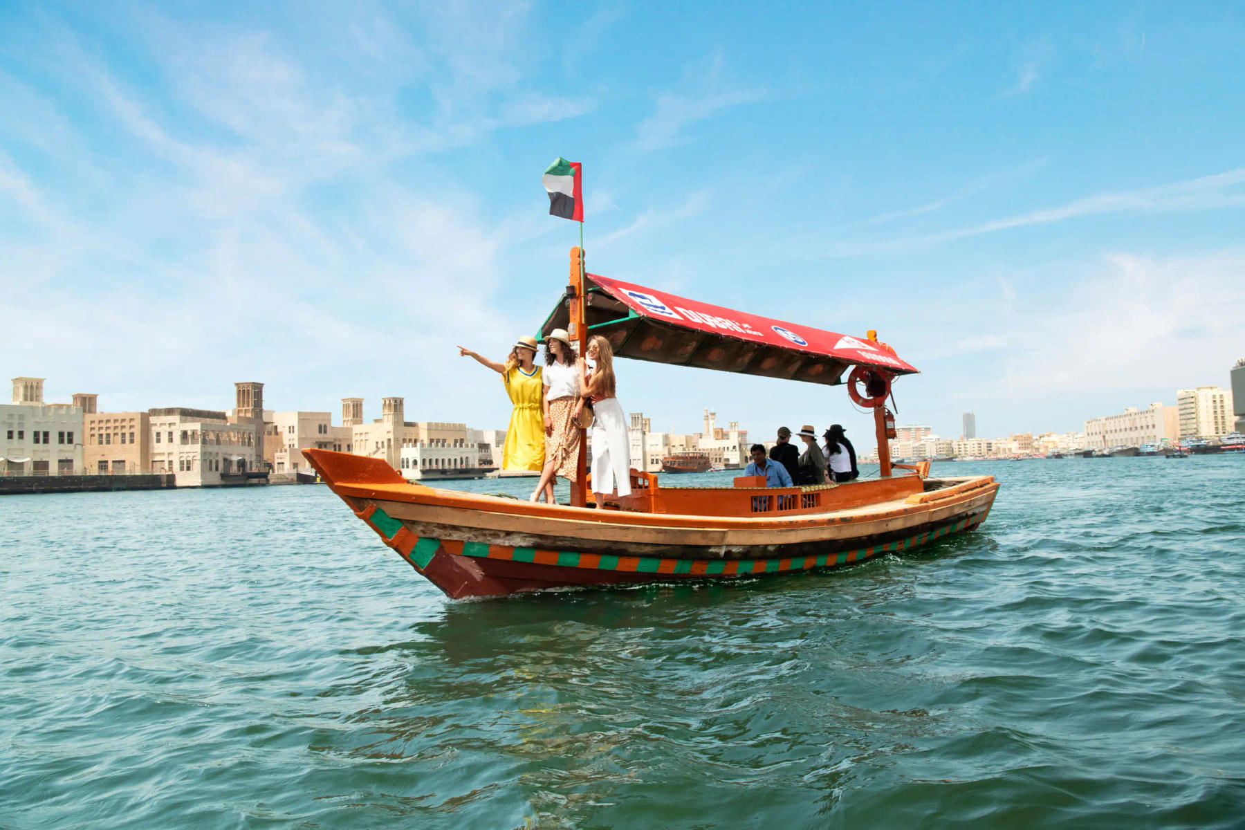 Enjoy the water taxi on the Dubai Creek