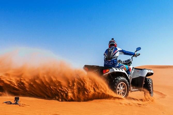 Get some amazing pictures clicked as you ride the quad bike.