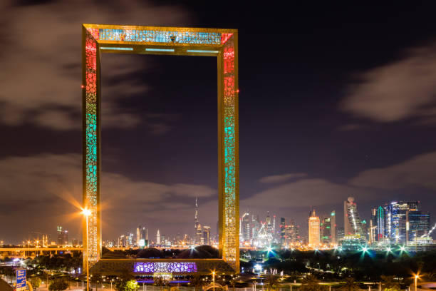 Dubai Frame at Night