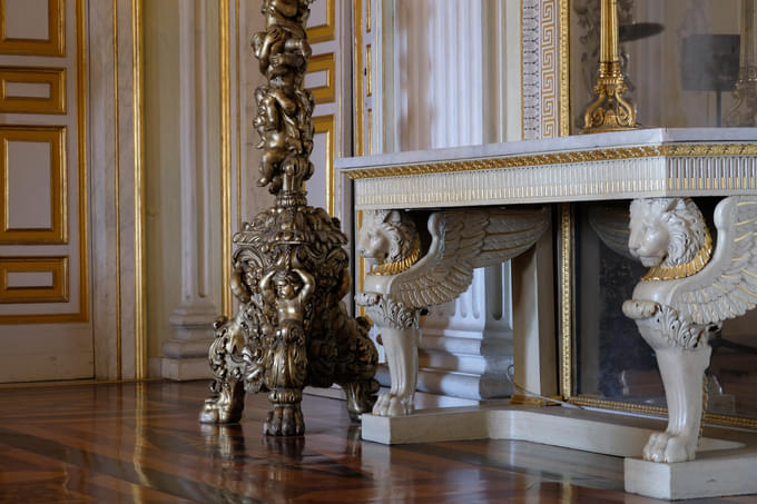 Gilt and Marble Consoles