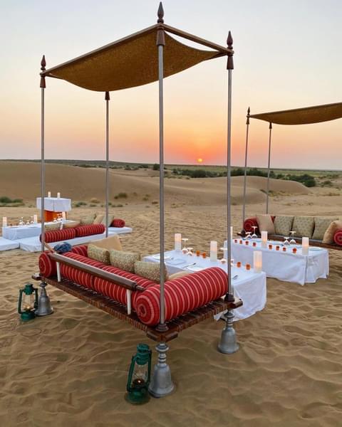 Candlelight Dinner with Desert Camping Image