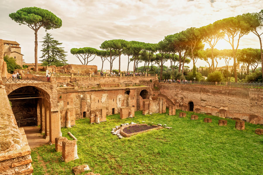 Explore the centermost hill of the seven hills of Rome - the Palatine Hill