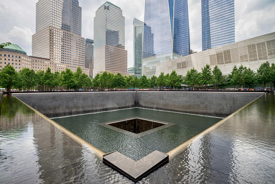 Marvel at the Reflection Pool located at the spots where the Twin Towers once stood
