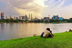 Couple enjoying the beauty of Malaysia